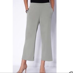 Nwt MARLA WYNNE easy pant with pockets, sage
